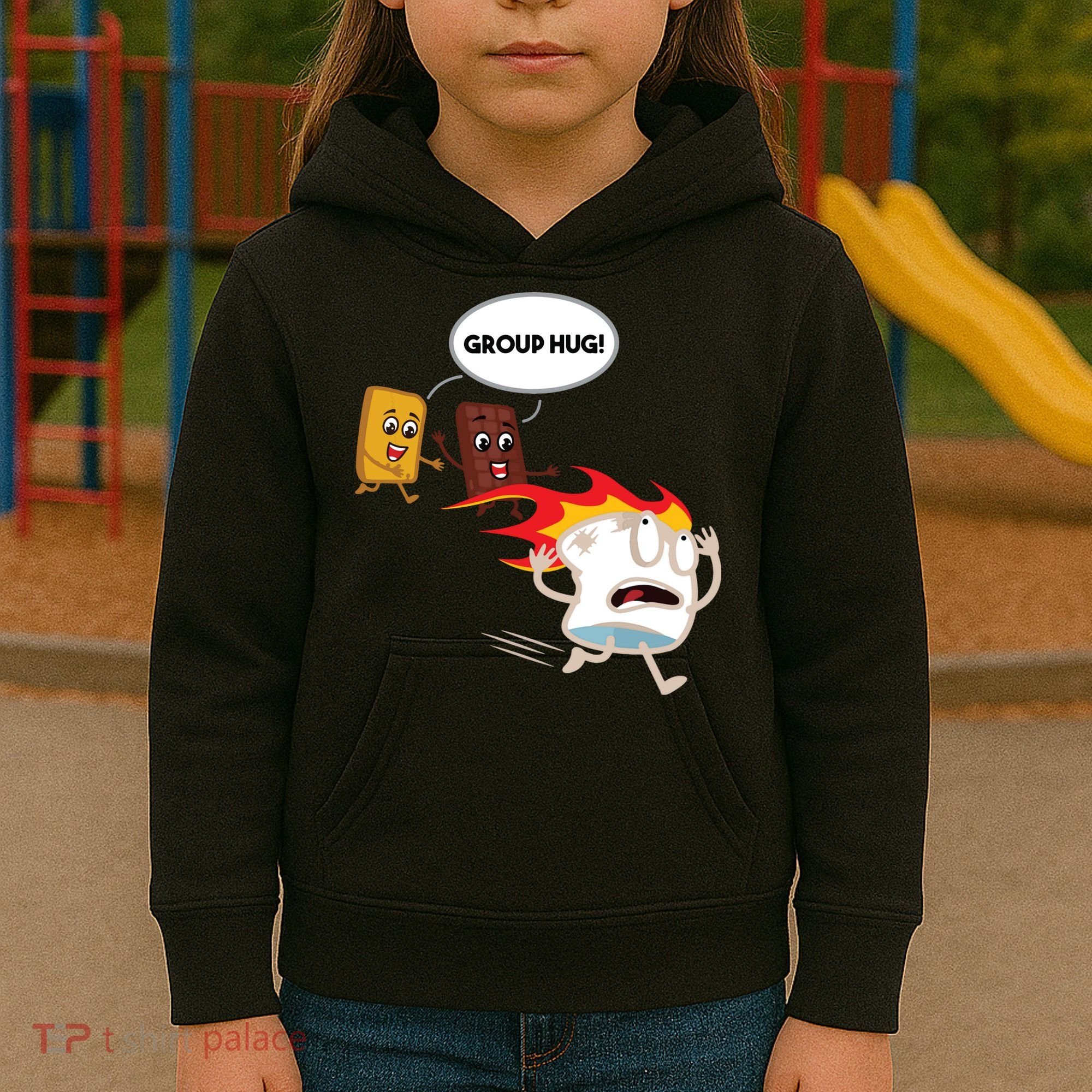 Smores Camping Roasting Outdoor Women Kids Hoodie