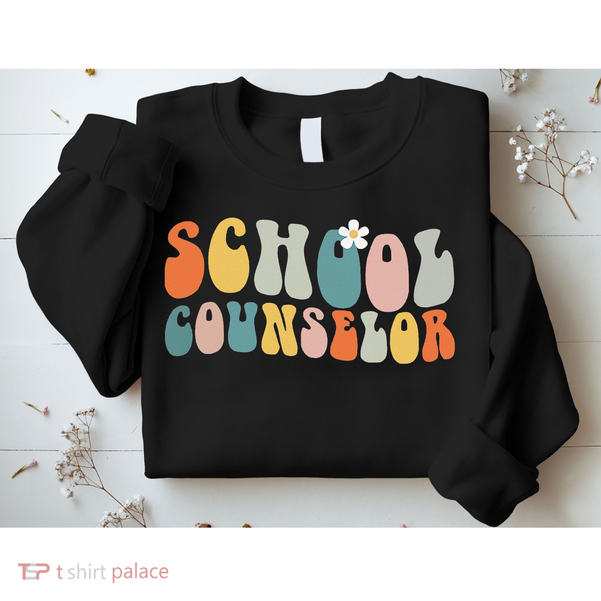 School Counselor Retro Vintage Groovy Back to School Sweatshirt