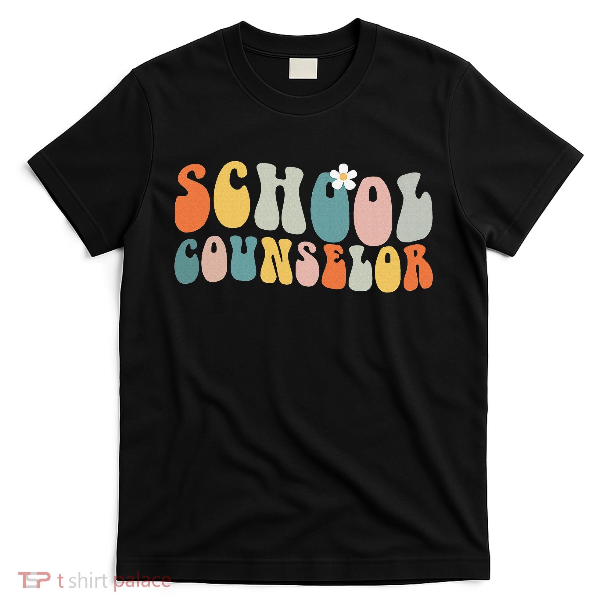 School Counselor Retro Vintage Groovy Back to School T-Shirt
