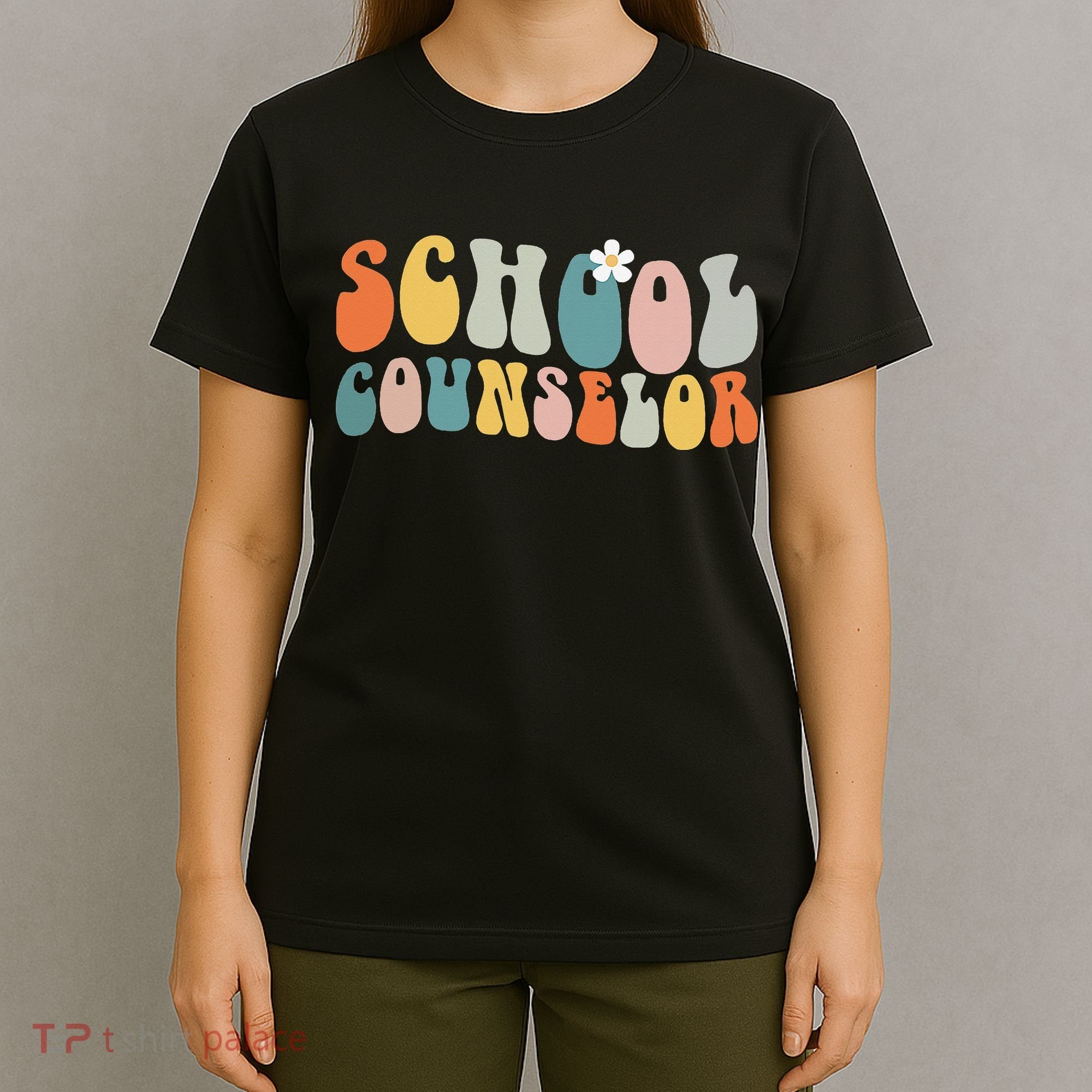 School Counselor Retro Vintage Groovy Back to School T-Shirt