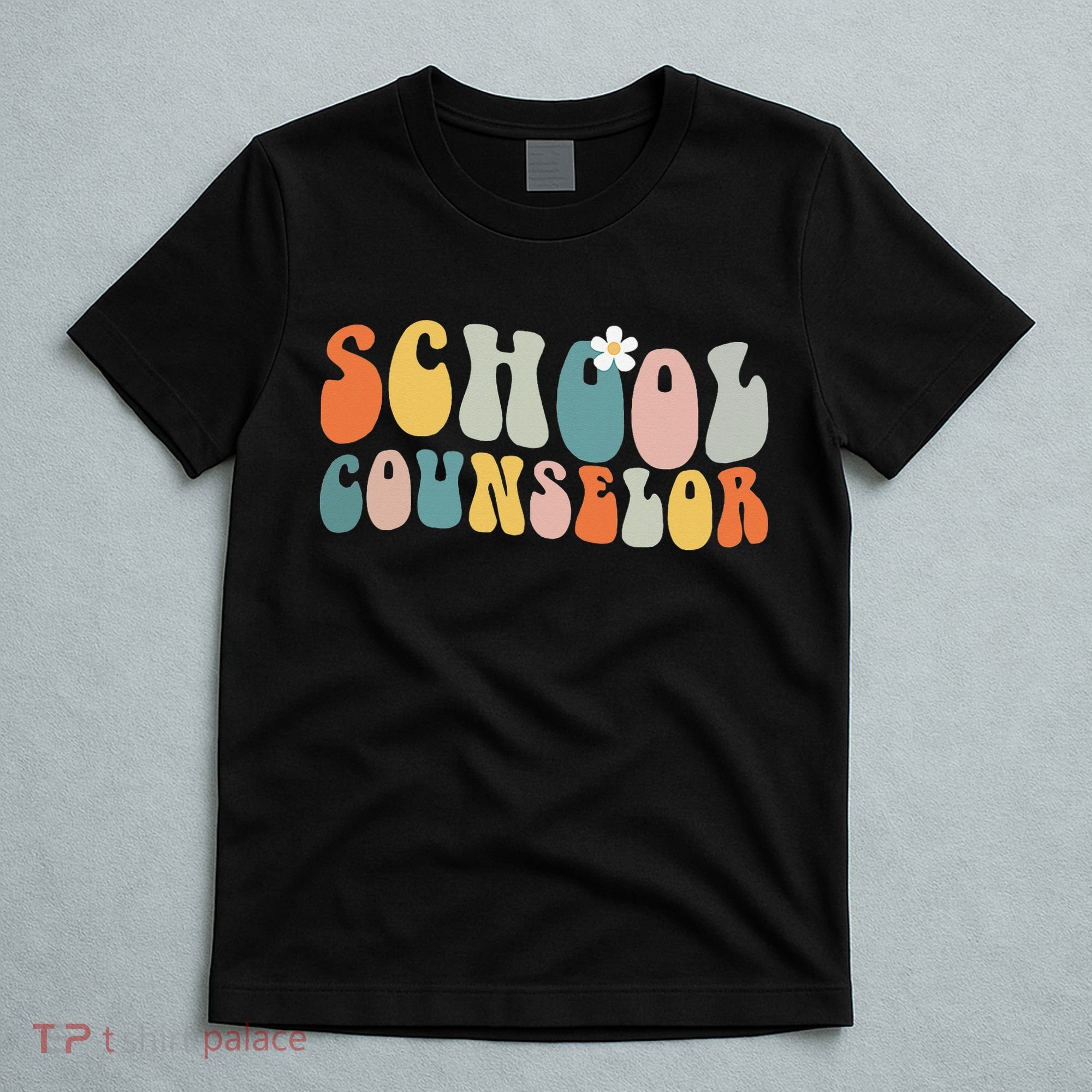 School Counselor Retro Vintage Groovy Back to School T-Shirt