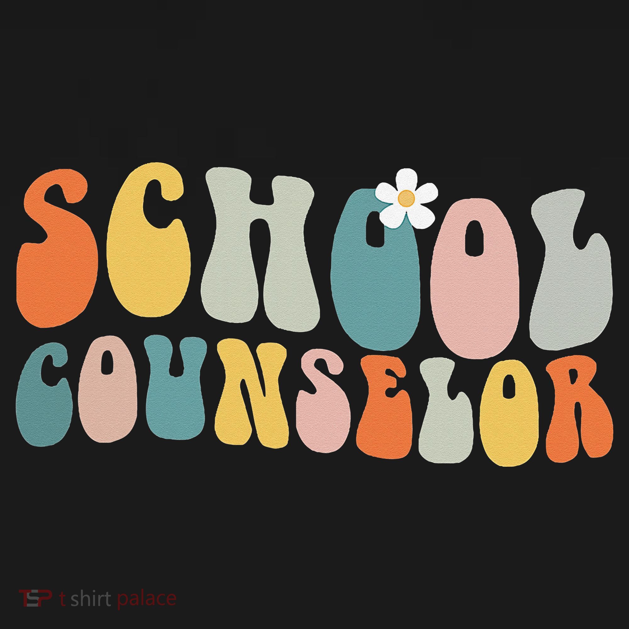 School Counselor Retro Vintage Groovy Back to School T-Shirt