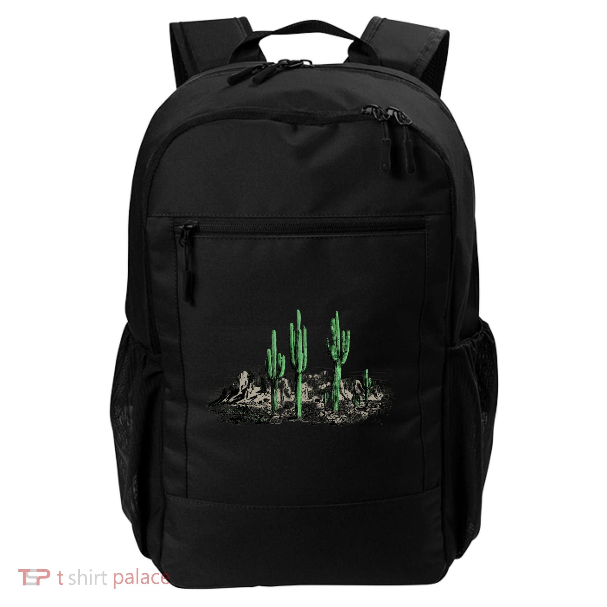 Saguaro Cactus Retro Desert Saguaro Cactus Western Nature Gift Backpack
