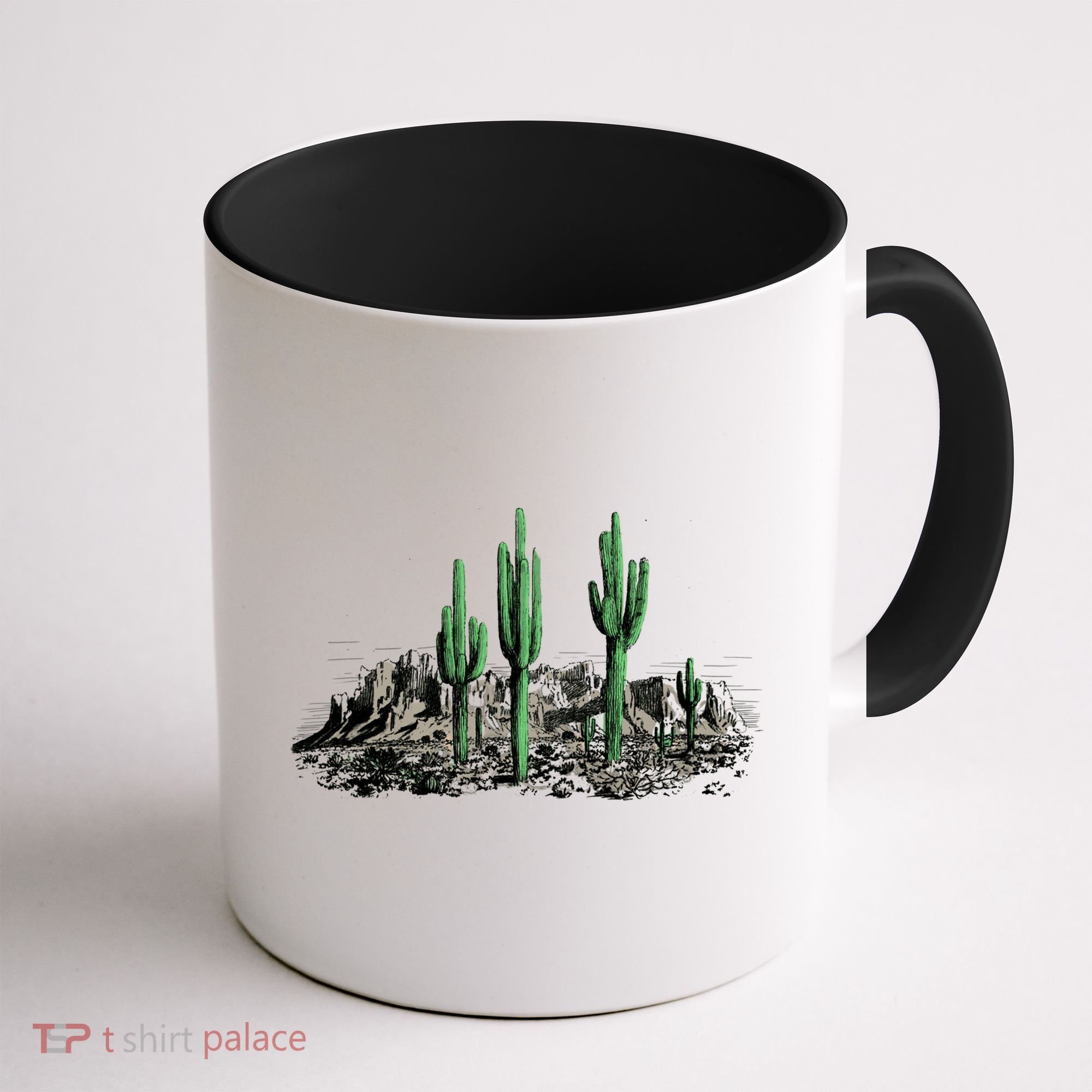Saguaro Cactus Retro Desert Saguaro Cactus Western Nature Gift Coffee Mug
