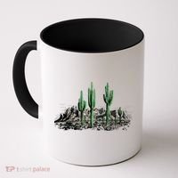 Saguaro Cactus Retro Desert Saguaro Cactus Western Nature Gift Coffee Mug thumb 0