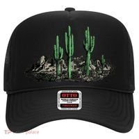 Saguaro Cactus Retro Desert Saguaro Cactus Western Nature Gift Hat thumb 0
