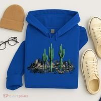Saguaro Cactus Retro Desert Saguaro Cactus Western Nature Gift Hoodie thumb 4