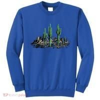 Saguaro Cactus Retro Desert Saguaro Cactus Western Nature Gift Sweatshirt thumb 0