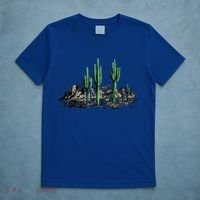Saguaro Cactus Retro Desert Saguaro Cactus Western Nature Gift T-Shirt thumb 5