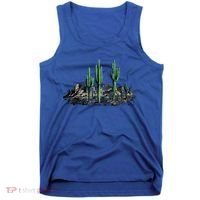 Saguaro Cactus Retro Desert Saguaro Cactus Western Nature Gift Tank Top thumb 0
