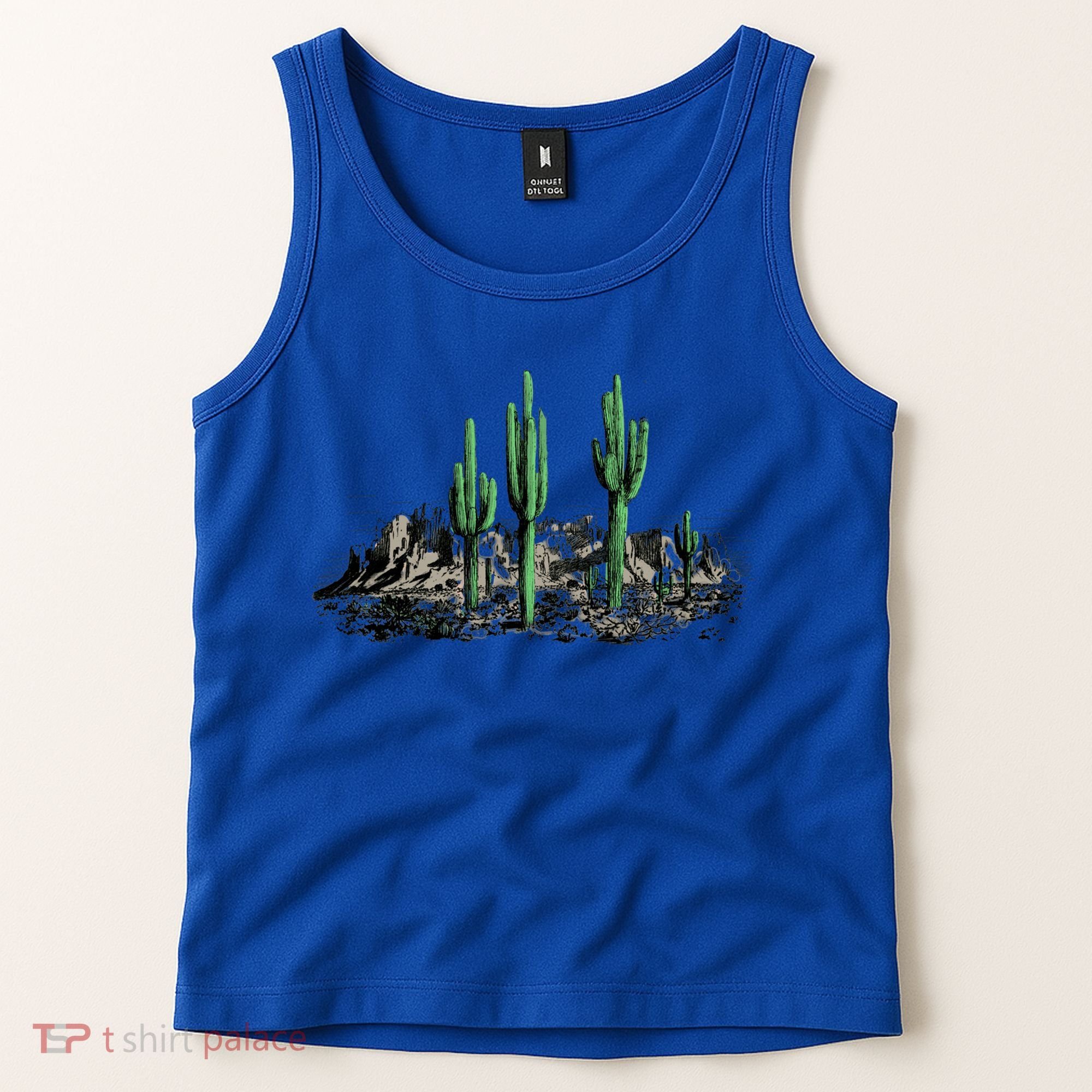 Saguaro Cactus Retro Desert Saguaro Cactus Western Nature Gift Tank Top