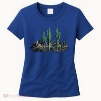Saguaro Cactus Retro Desert Saguaro Cactus Western Nature Gift Women's T-Shirt thumb 0