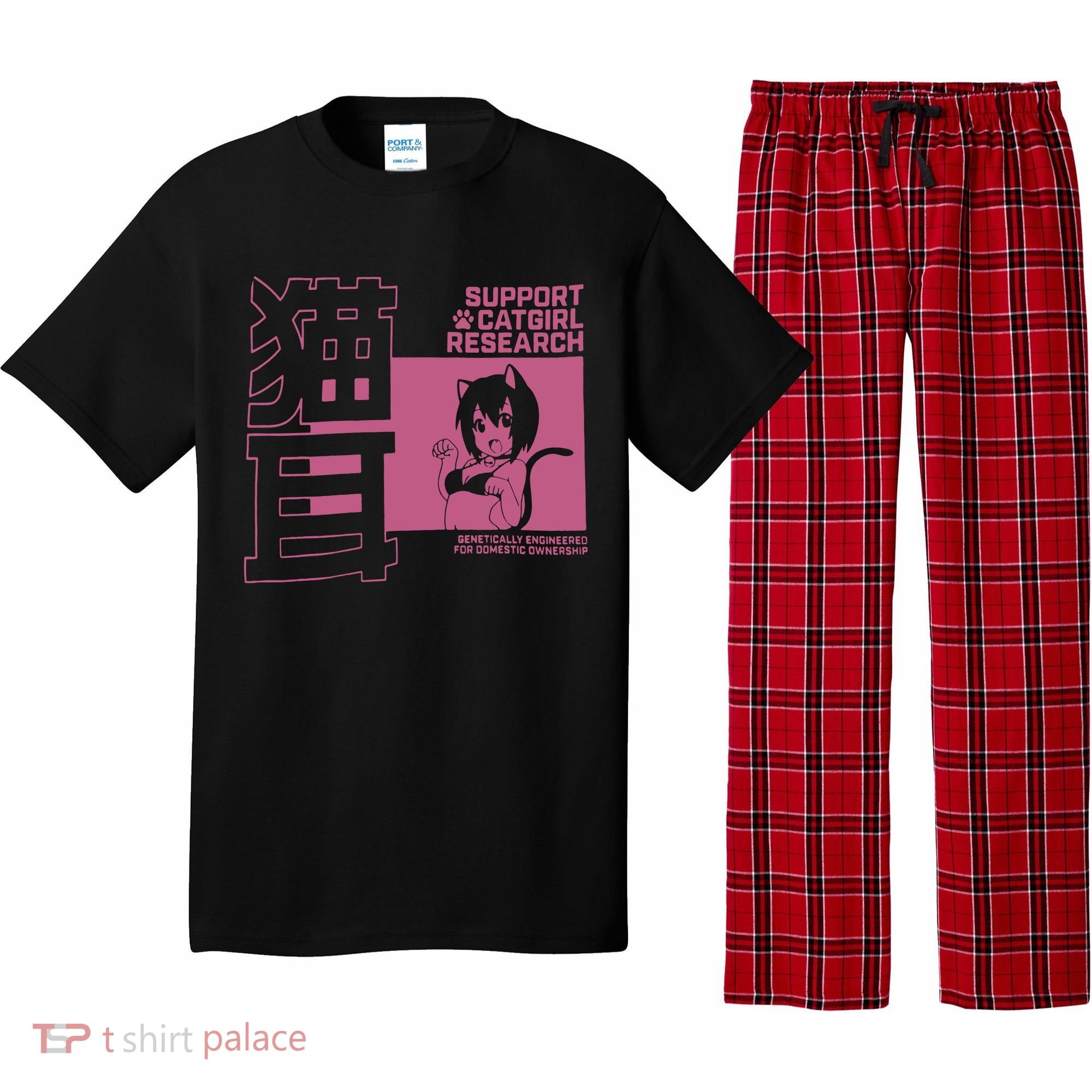 Support Catgirl Research Anime Japan Pajama Set