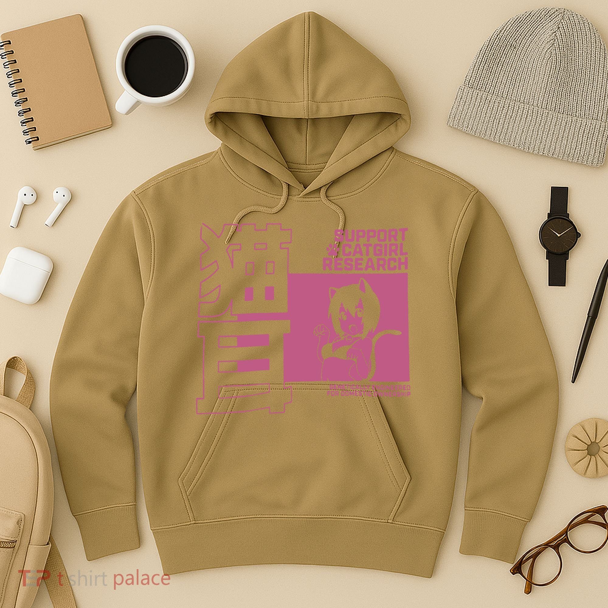 Support Catgirl Research Anime Japan Hoodie