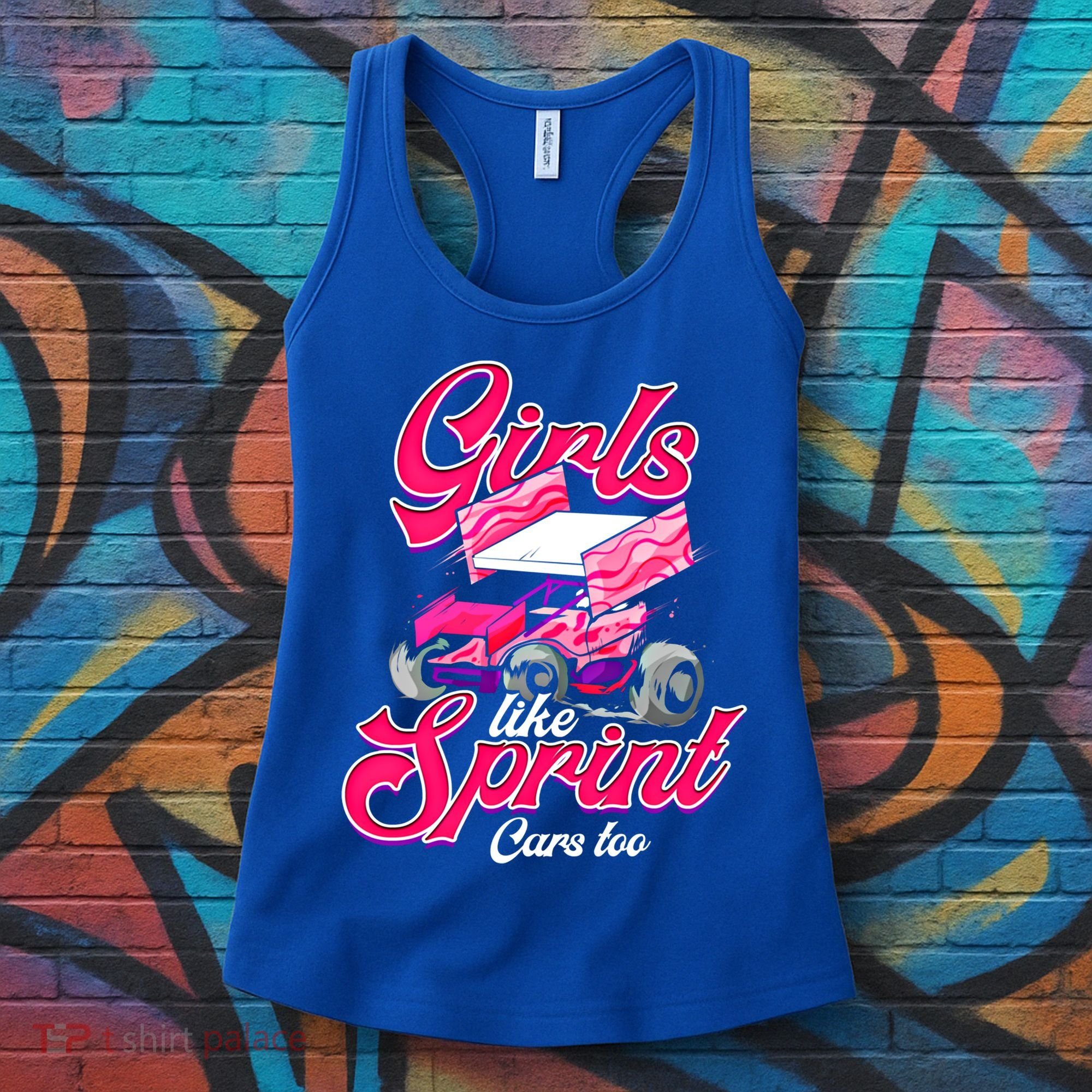 Sprint Car Racing Motorsports Dirt Track Cars Gift Women's Tank Top