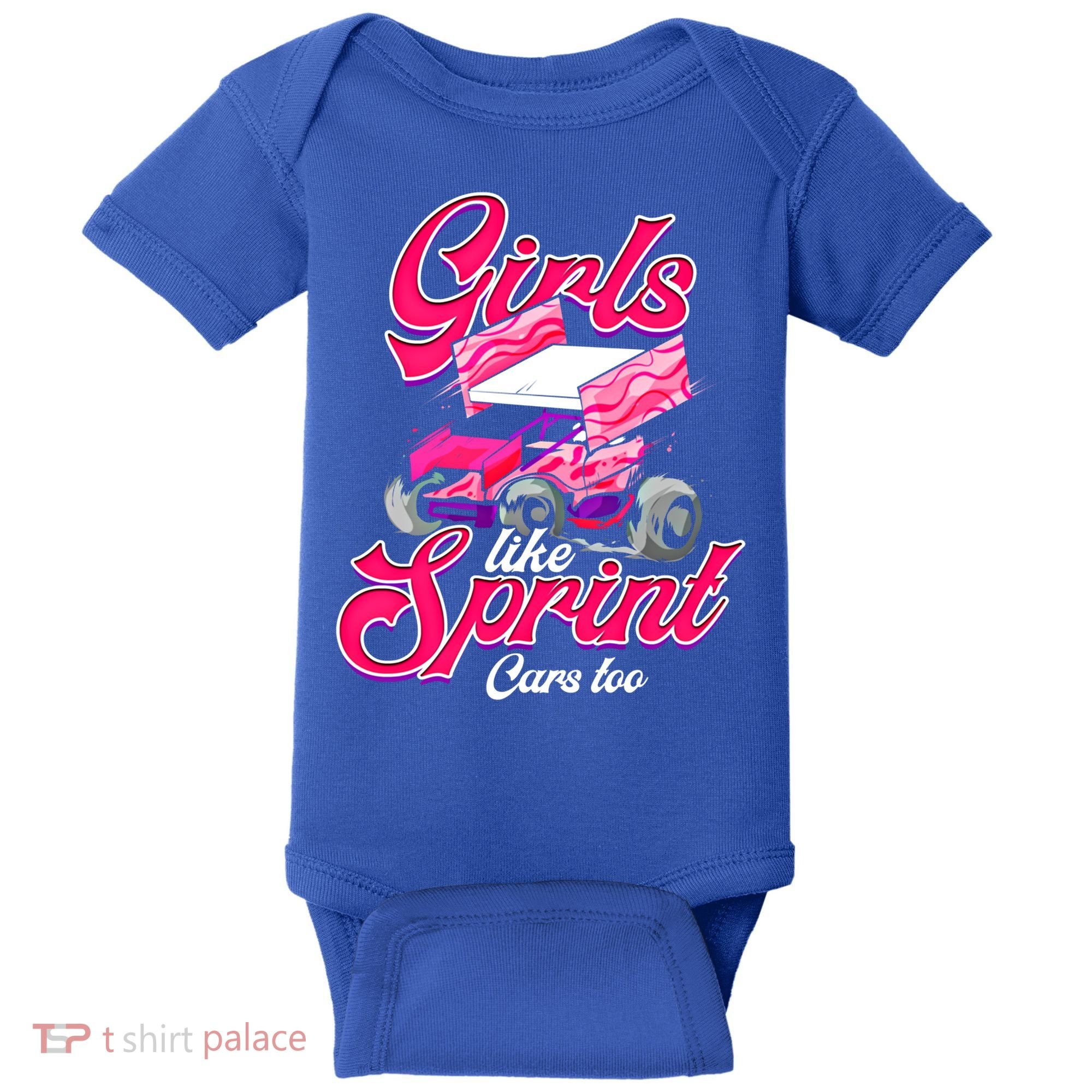 Sprint Car Racing Motorsports Dirt Track Cars Gift Baby Bodysuit