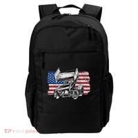 Sprint Car Racing Usa Flag Gift Backpack thumb 0