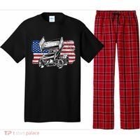 Sprint Car Racing Usa Flag Gift Pajama Set thumb 0