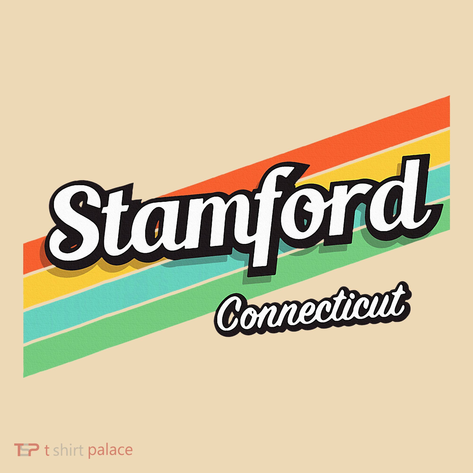 Stamford Connecticut Retro Tote Bag