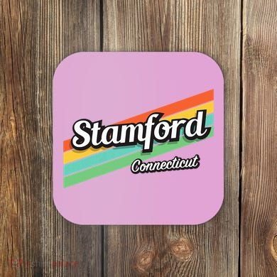 Stamford Connecticut Retro Coaster