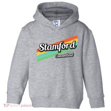 Stamford Connecticut Retro Toddler Hoodie