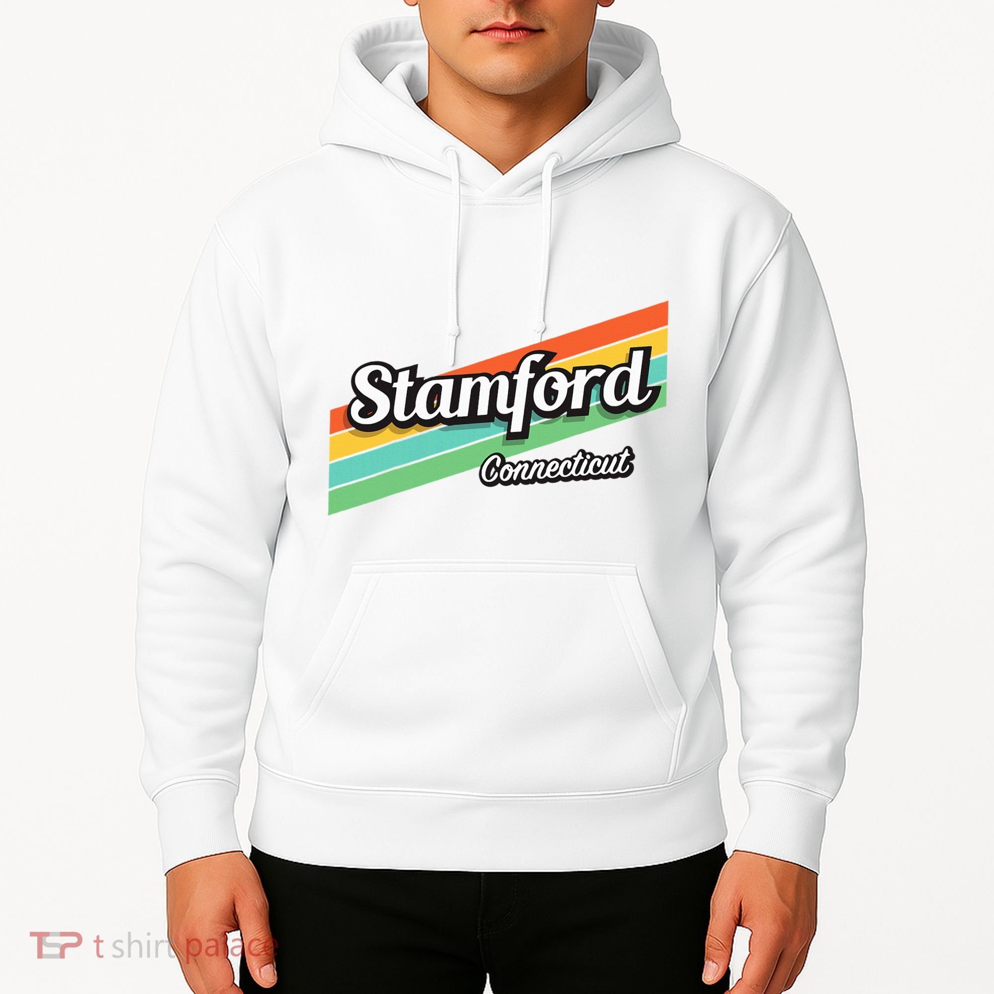 Stamford Connecticut Retro Hoodie