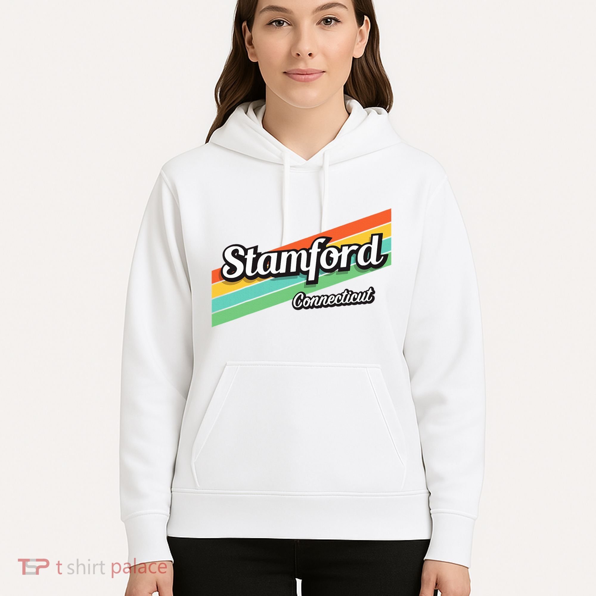 Stamford Connecticut Retro Hoodie