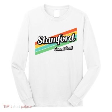 Stamford Connecticut Retro Long Sleeve Shirt