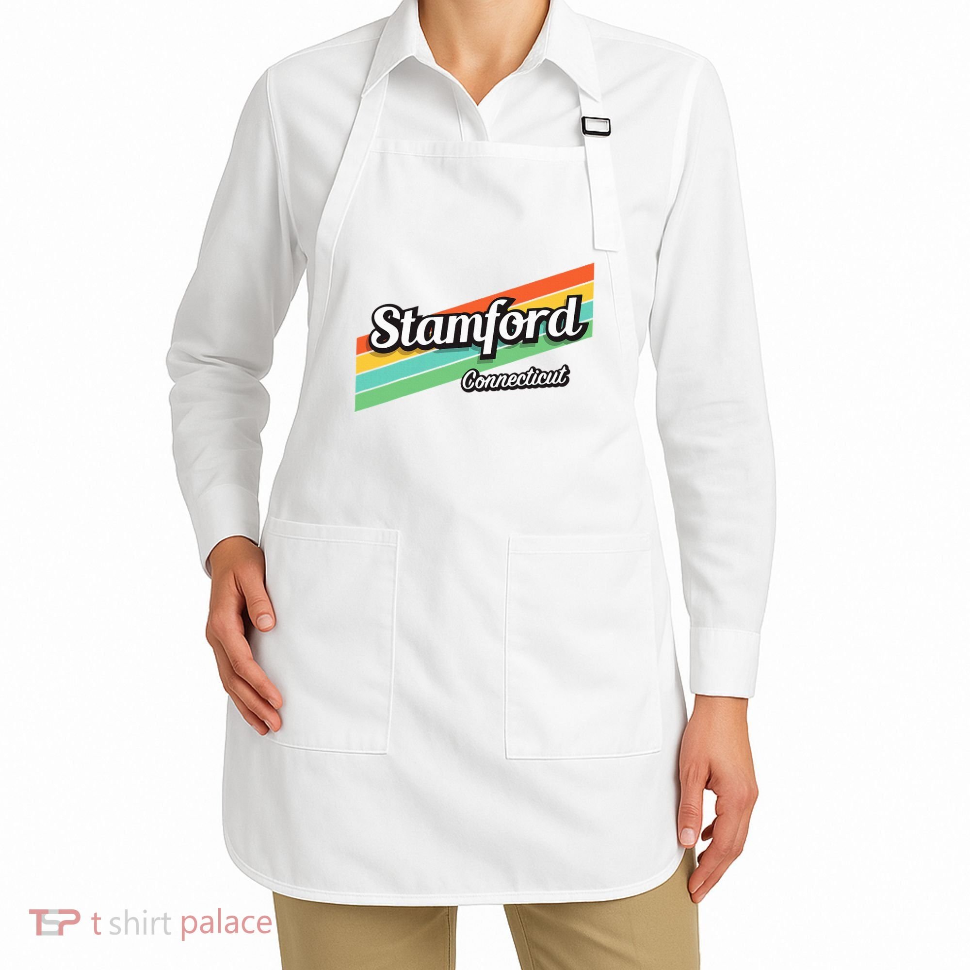 Stamford Connecticut Retro Apron