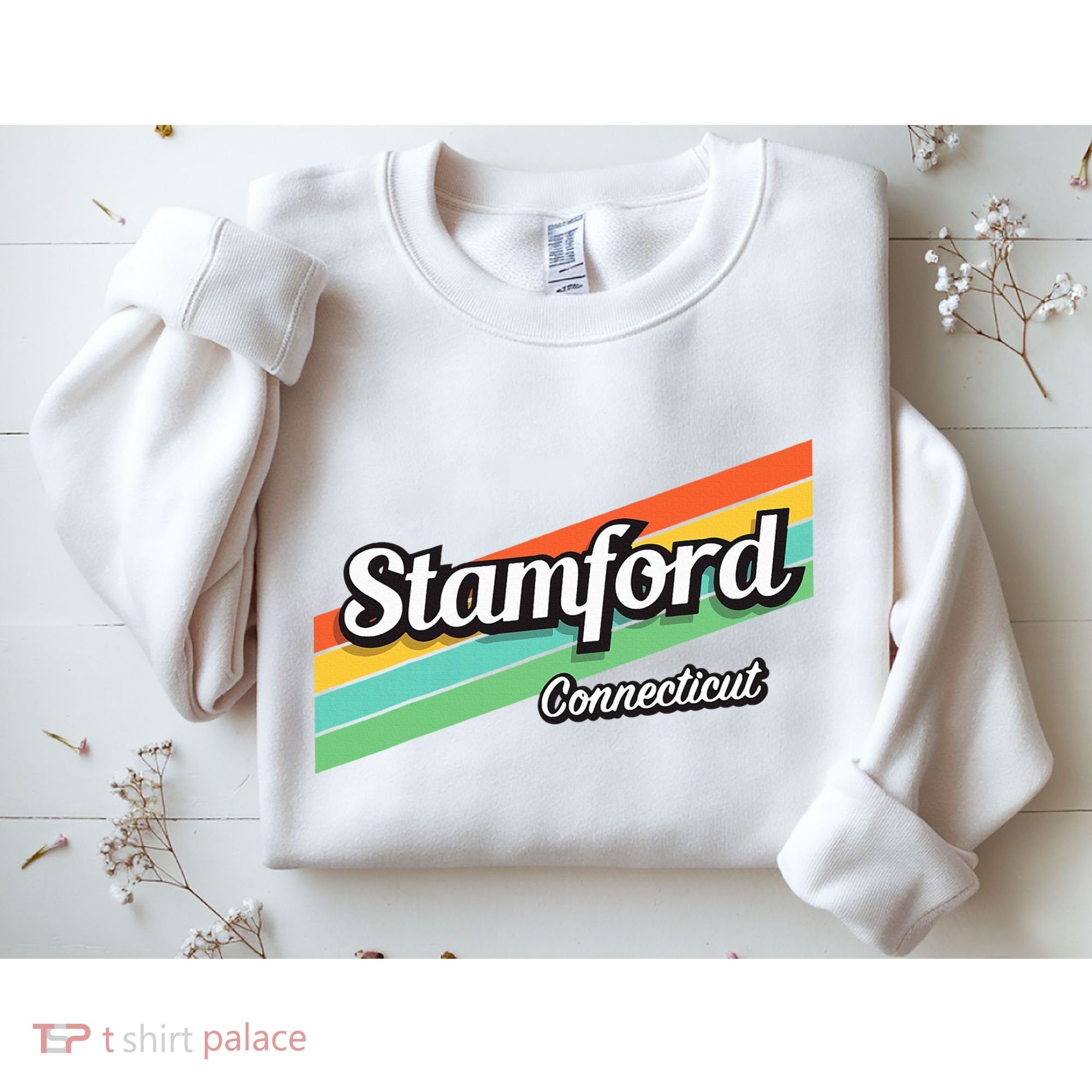 Stamford Connecticut Retro Sweatshirt
