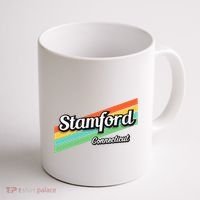 Stamford Connecticut Retro Coffee Mug thumb 1