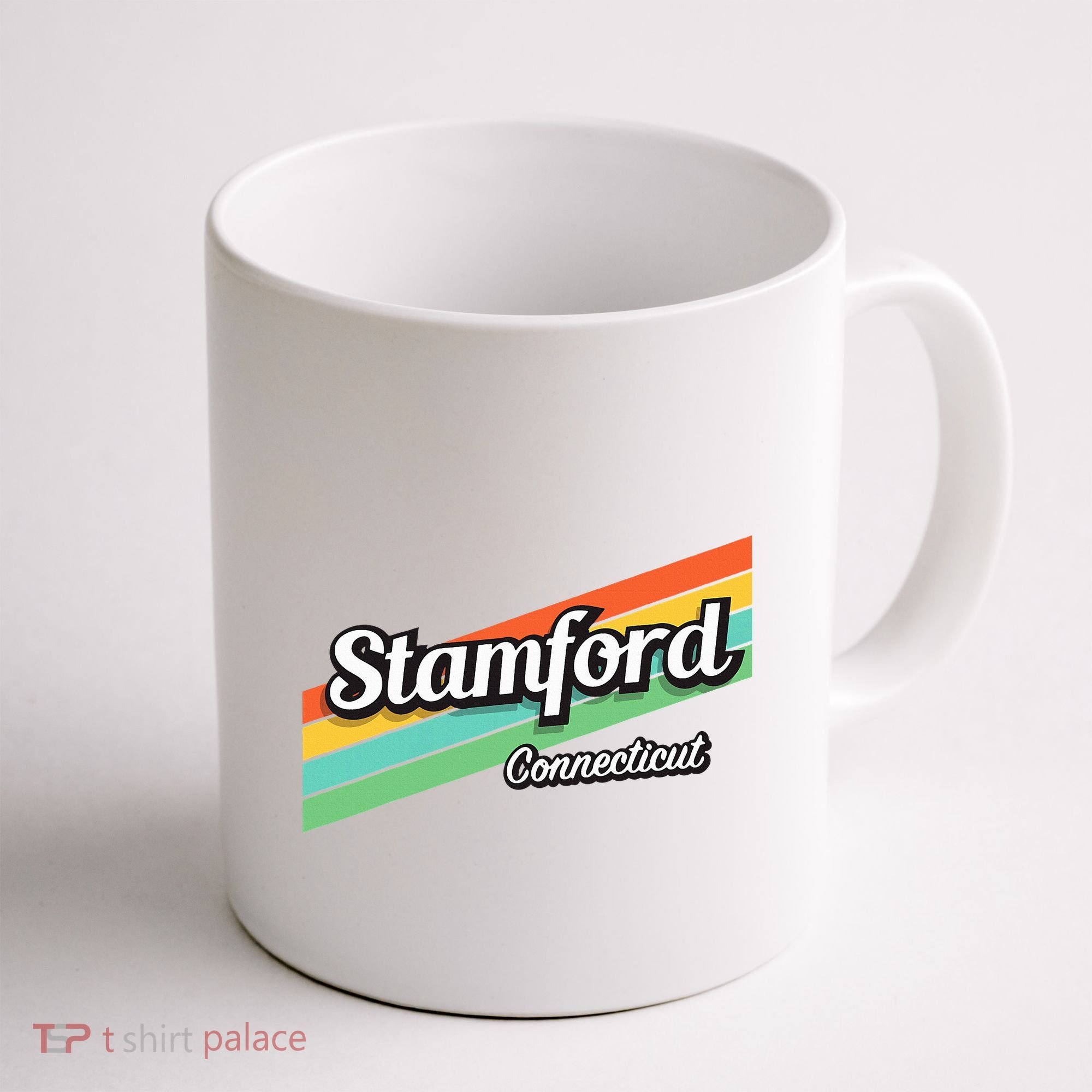 Stamford Connecticut Retro Coffee Mug