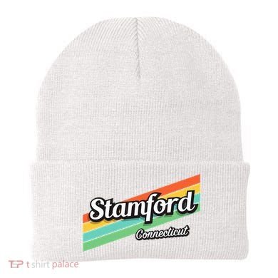 Stamford Connecticut Retro Beanie