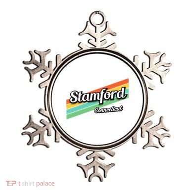 Stamford Connecticut Retro Ornament