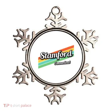 Stamford Connecticut Retro Ornament