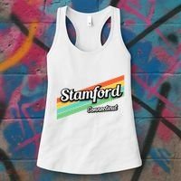 Stamford Connecticut Retro Women's Tank Top thumb 3