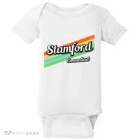 Stamford Connecticut Retro Baby Bodysuit thumb 0