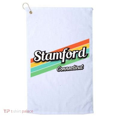 Stamford Connecticut Retro Golf Towel