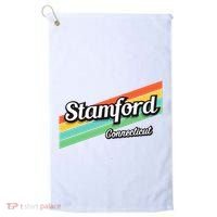 Stamford Connecticut Retro Golf Towel thumb 0