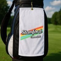 Stamford Connecticut Retro Golf Towel thumb 2