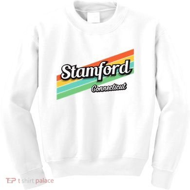 Stamford Connecticut Retro Kids Sweatshirt
