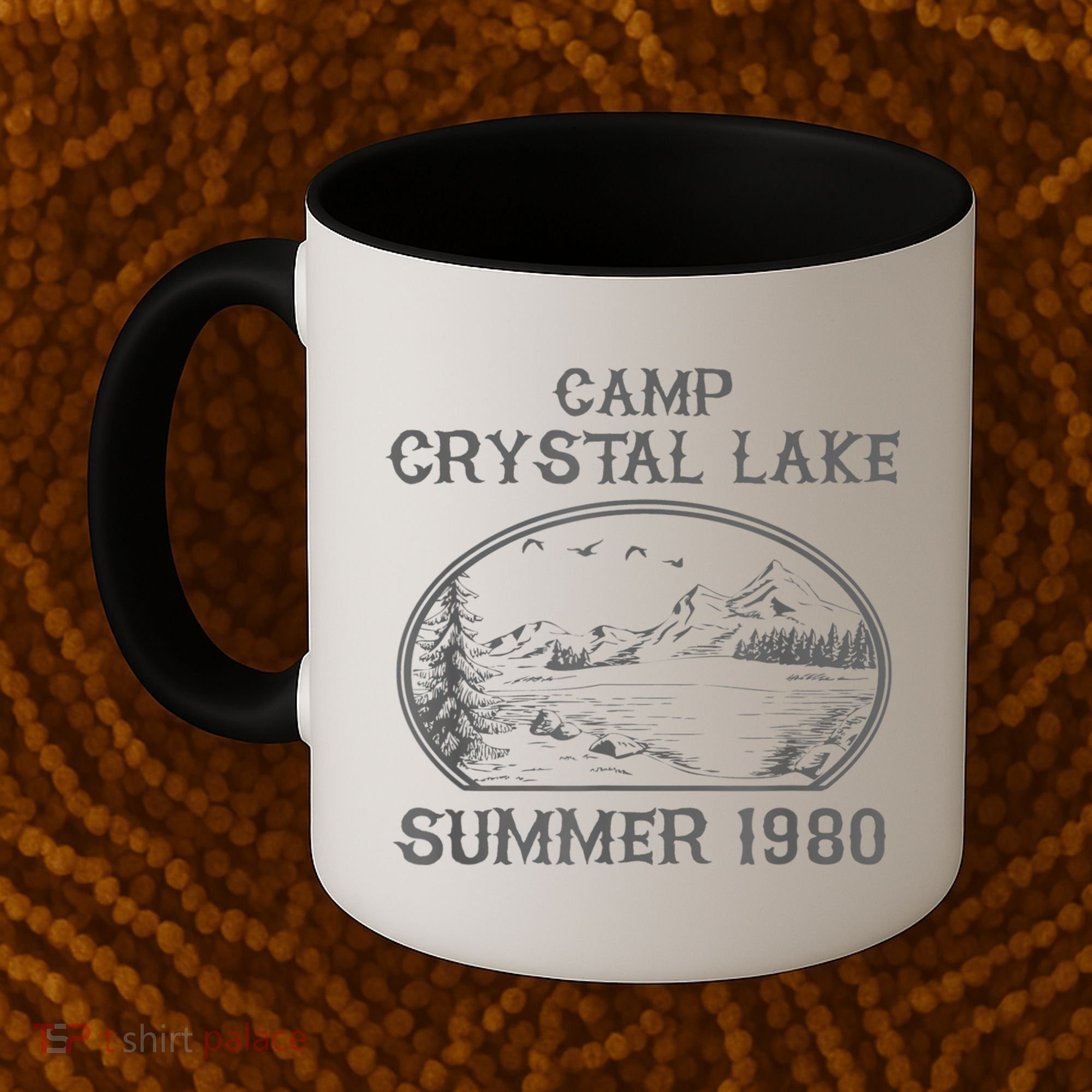 Summer Camp Retro 1980 Crystal Clear Lake Halloween Friday Coffee Mug