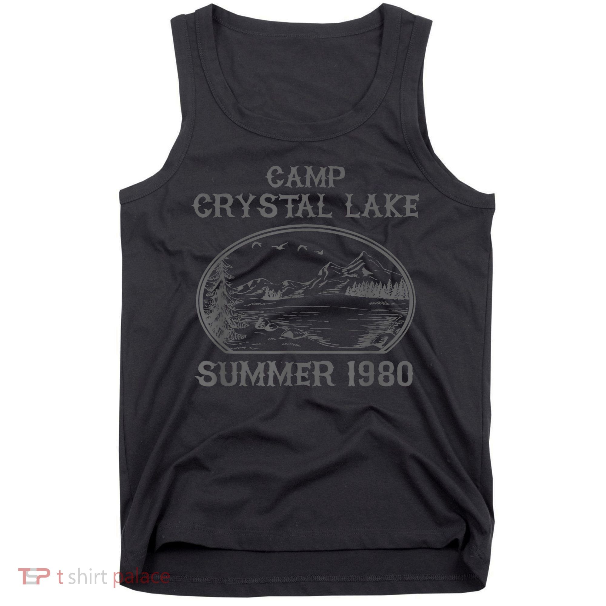 Summer Camp Retro 1980 Crystal Clear Lake Halloween Friday Tank Top