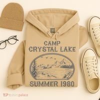 Summer Camp Retro 1980 Crystal Clear Lake Halloween Friday Hoodie thumb 4
