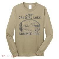 Summer Camp Retro 1980 Crystal Clear Lake Halloween Friday Long Sleeve Shirt thumb 0