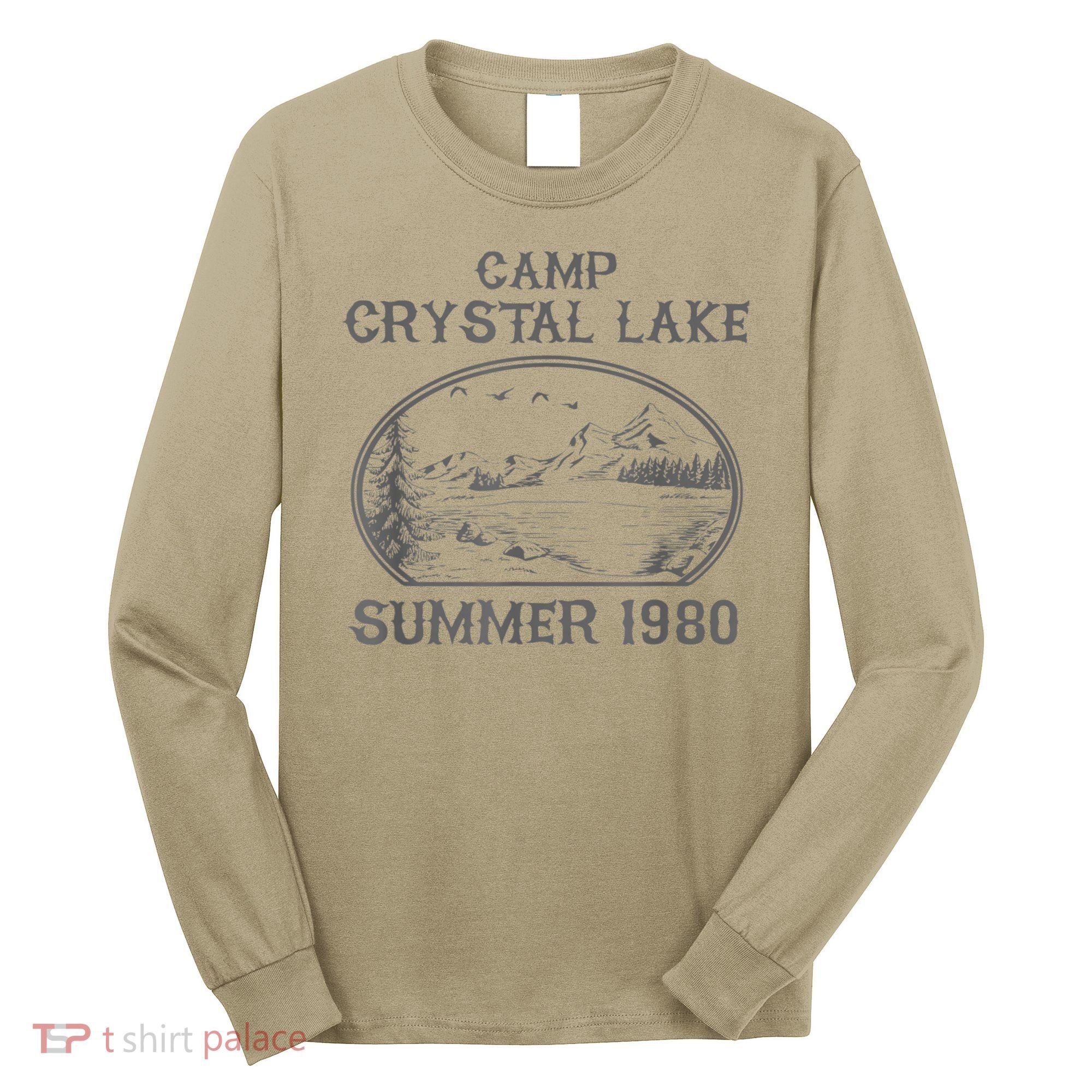 Summer Camp Retro 1980 Crystal Clear Lake Halloween Friday Long Sleeve Shirt