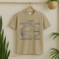 Summer Camp Retro 1980 Crystal Clear Lake Halloween Friday T-Shirt thumb 2