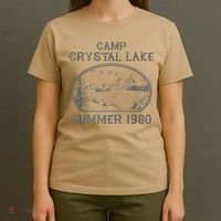 Summer Camp Retro 1980 Crystal Clear Lake Halloween Friday T-Shirt thumb 4