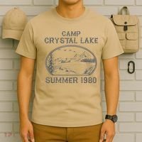 Summer Camp Retro 1980 Crystal Clear Lake Halloween Friday T-Shirt thumb 6