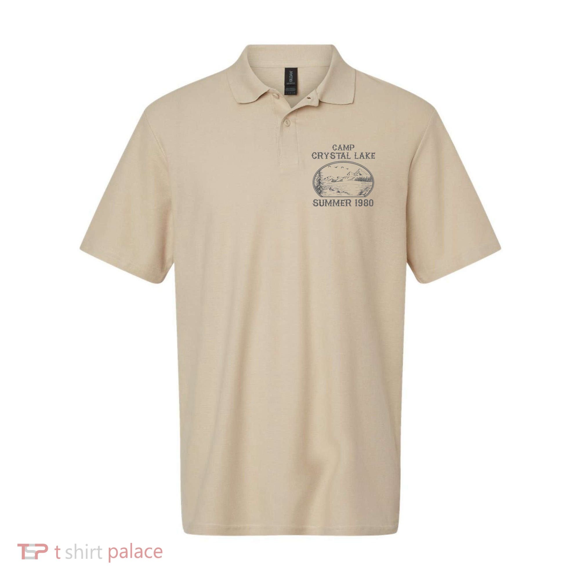 Summer Camp Retro 1980 Crystal Clear Lake Halloween Friday Polo